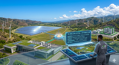 Solar, Wind, Green Hydrogen.